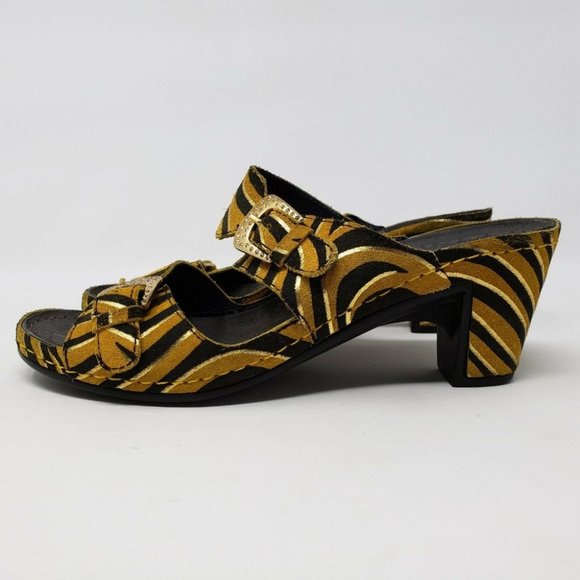 HELLE COMFORT DANYA TORMES TIGER SANDALS MULES 38 - Picture 4 of 10